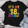 It's My 18歳の誕生日プレゼント。18歳のティーンの男の子と女の子に。 レディースTシャツ 面白い贈り物