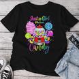 Just A Girl Who Loves Candy、レインボースイーツテスターギフト レディースTシャツ 面白い贈り物