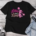 Little And Loud チアリーダー コスチューム チアリーディング 女の子 レディースTシャツ 面白い贈り物