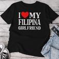 I Love My Filipina Girlfriend デザイン Best Boyfriend レディースTシャツ 面白い贈り物