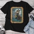 Pinup Girl 男性用 セクシーなハロウィーンの魔女 レディースTシャツ 面白い贈り物
