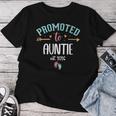 Promoted To Auntie 2026 First Time Aunt Est 2026 Aunty To Be レディースTシャツ 面白い贈り物