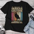 This Is My Human コスチューム I'm Really A Burrowing Owl 長袖tシャツ レディースTシャツ 面白い贈り物