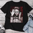 Trendy Floral Beast Girl Photo レディースTシャツ 面白い贈り物