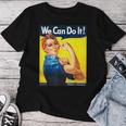 「We Can Do It」ポスター ロージー The Riveter Girl Power」 レディースTシャツ 面白い贈り物