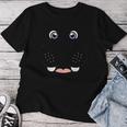 カバ シャツ 大人 子供 男性 女性 カバ 顔 コスチューム レディースTシャツ 面白い贈り物