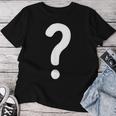 クエスチョンマーク シャツ カップル 男性 女性 キッズ Guess Who コスチューム レディースTシャツ 面白い贈り物