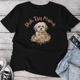 シーズーママ、シーズーママ、犬のお母さん、母の日、シーズー。 レディースTシャツ 面白い贈り物
