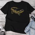 タイガーモール サラマンダー Ambystoma Tigrinum レディースTシャツ 面白い贈り物