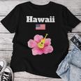 ハワイ お土産 ハイビスカス 花 トロピカル ティキ 音楽 アメリカ国旗 レディースTシャツ 面白い贈り物