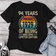 ヴィンテージ 1929 94 歳男性女性面白い誕生日アパレル レディースTシャツ 面白い贈り物