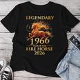 伝説の1966年 火の馬の年 60歳の誕生日 男性 女性 レディースTシャツ 面白い贈り物