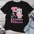 女の子、10歳の誕生日、ユニコーンキャット、ナンバー10 レディースTシャツ 面白い贈り物