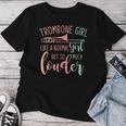 普通の女の子みたいなトロンボーンの女の子だが道音量大きいトロンボーン レディースTシャツ 面白い贈り物