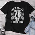 男性、女性、78歳の誕生日への78歳の誕生日プレゼント レディースTシャツ 面白い贈り物