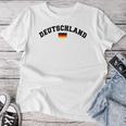 Germany Footballoccerports Outfit ドイツサッカースポーツ国旗女性男性男性子供 レディースTシャツ 面白い贈り物