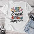 Sign My 3Rd Grade Last Day 2026 Autographs シグネチャーアート レディースTシャツ 面白い贈り物
