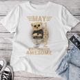 オンバック 5月34日 誕生日 男性 女性 1992 テディベア レディースTシャツ 面白い贈り物