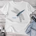 トンボ 蜻蛉 蜻蜓 大きい Dragonfly レトロ 虫 昆虫 イラスト かっこいい おしゃれ トンボ好き トンボ柄 レディースTシャツ 面白い贈り物