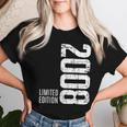 18歳の男の子、女の子、18 歳の誕生日プレゼント、限定版 2008 レディースTシャツ 彼女への贈り物