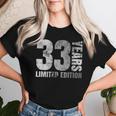 33歳 男性 ギフト 33歳の誕生日プレゼント 女性用 レディースTシャツ 彼女への贈り物
