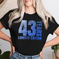 43歳 男性 ギフト 43歳 誕生日プレゼント 女性用 レディースTシャツ 彼女への贈り物