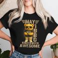 46歳 1980年5月 テディベア 46歳 誕生日 男性 女性 レディースTシャツ 彼女への贈り物