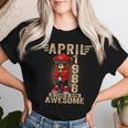 4月 38歳の誕生日 男性 女性 1988年 素晴らしいテディベア レディースTシャツ 彼女への贈り物