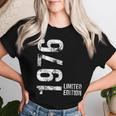 50 歳の誕生日 50 歳の男性女性ヴィンテージ 1976 レディースTシャツ 彼女への贈り物