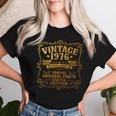 50歳 誕生日 男性女性intage 1976年1976年生まれ レトロデザインブランド レディースTシャツ 彼女への贈り物