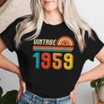 67歳の誕生日プレゼント 67歳 男性 女性 レトロ ヴィンテージ 1959 レディースTシャツ 彼女への贈り物