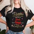 6月の誕生日 クイーン 1966年6月より6月の女の子 長袖tシャツ レディースTシャツ 彼女への贈り物
