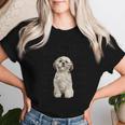 Anatomia Di Unhih Tzu Cane Divertente Carino Pitbull Mamma Pitbull Papà Maglietta da donna Regalos para ella