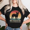Best Frenchie Mom Ever レトロ フレンチブルドッグ ドッグ ママ 長袖tシャツ レディースTシャツ 彼女への贈り物