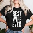 Best Wife Ever Wedding レディースTシャツ 彼女への贈り物