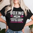 Boxeo Mum Boxeo Guantes Boxeo Boxeo Camiseta de mujer Regalos para ella