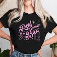 Guantes De Boxeo Rosa Real Woman Box Bóxer In Mangas Camiseta de mujer Regalos para ella