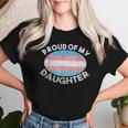 Lgbt お父さん 母 誇り Of My Transgender Daughter Transpride レディースTシャツ 彼女への贈り物