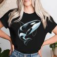 Orca シャツ オーシャン シャチ 恋人 男性 男の子 女の子 キッズ シャチ レディースTシャツ 彼女への贈り物