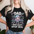 Papà Del Compleanno Kpop Idol Chibi Girls K Pop Festa A Tema Maglietta da donna Regalos para ella