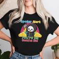 Spoiler Alert You're All Gonna Die Rainbow Cute Grim Reaper レディースTシャツ 彼女への贈り物