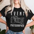 イベント カメラマン カメラ スタッフ ジョブ 撮影 男性 女性 レディースTシャツ 彼女への贈り物