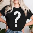 クエスチョンマーク シャツ カップル 男性 女性 キッズ Guess Who コスチューム レディースTシャツ 彼女への贈り物