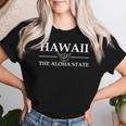 ハワイのお土産記念品。アロハ州立大学。大人、男性、女性用。 レディースTシャツ 彼女への贈り物