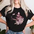 マダム秀 花tシャツ（2） さくら レディースTシャツ 彼女への贈り物
