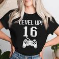 レベルアップ 16歳 誕生日プレゼント 男の子 女の子 レディースTシャツ 彼女への贈り物