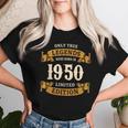 ヴィンテージ 1950 ギフト 男性 女性 長寿祝い 1950年生まれ ユニークな誕生日プレゼント レディースTシャツ 彼女への贈り物