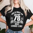 男性、女性、78歳の誕生日への78歳の誕生日プレゼント レディースTシャツ 彼女への贈り物