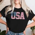 米国 愛国的なアメリカ国旗 男性 女性 キッズ 男の子 女の子 Us レディースTシャツ 彼女への贈り物