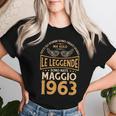誕生日 男性 ギフト 女性 レジェンド 1963年5月 レディースTシャツ 彼女への贈り物
